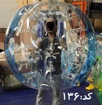 فوتبال حبابی سایز 150 سانت